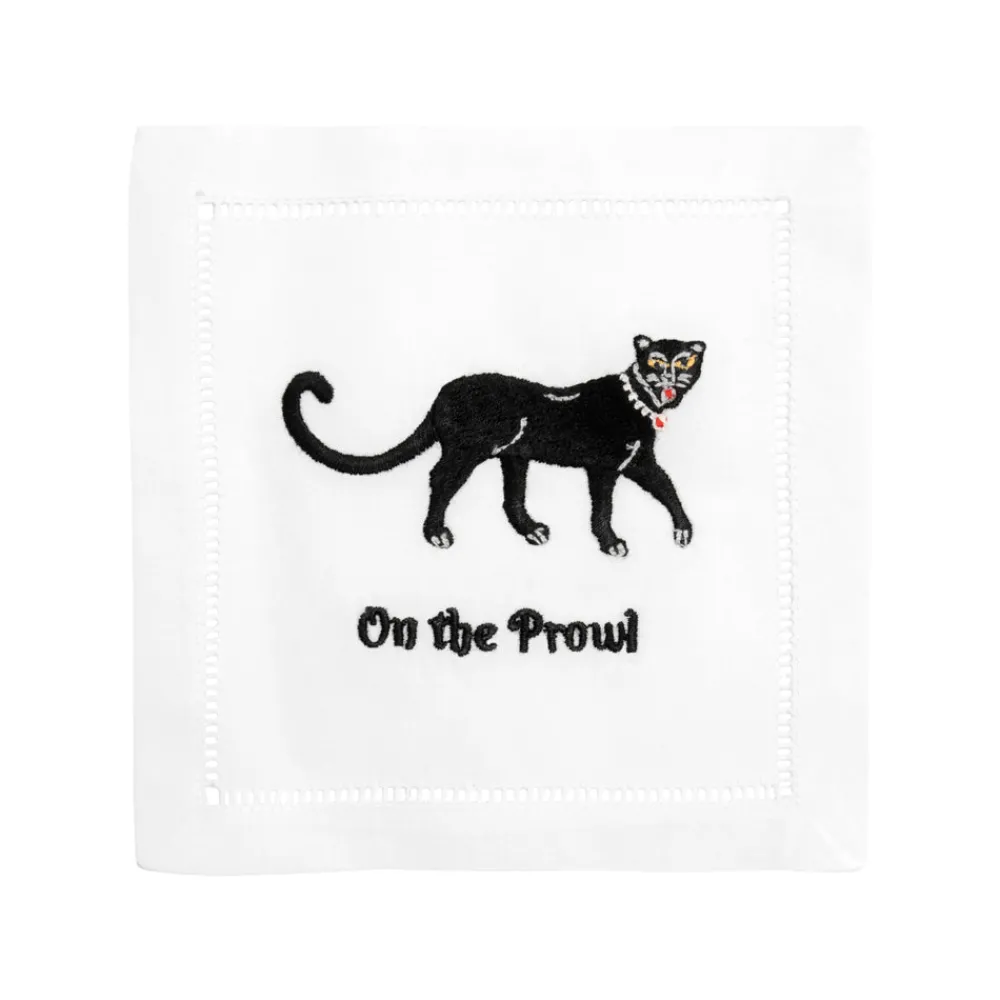 August Morgan Place Settings & Linens|On The Prowl Cocktail Napkins, Set of 4