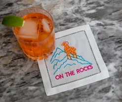 August Morgan Place Settings & Linens|On The Rocks Cocktail Napkins, Set of 4