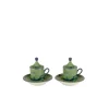 Ginori 1735 Dinnerware|Oriente Italiano Coffee Set in Malachite