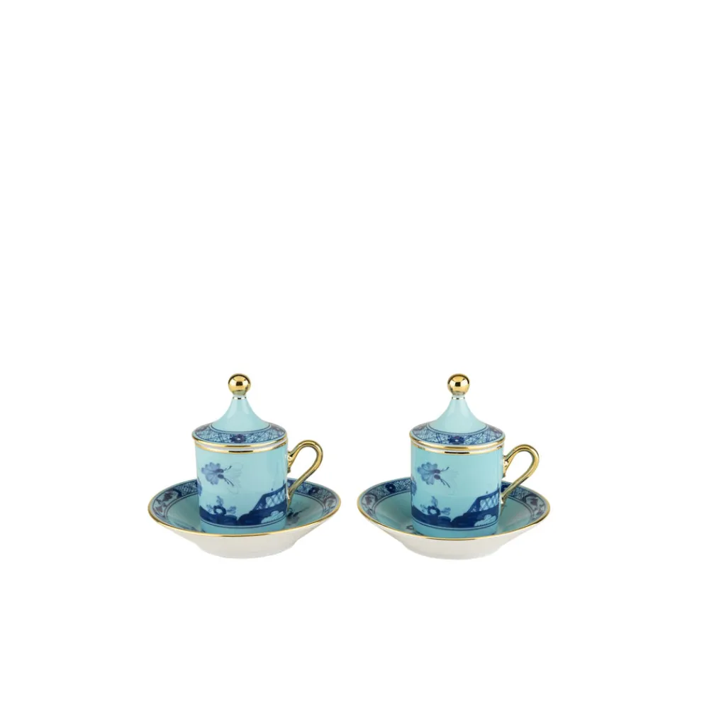Ginori 1735 Dinnerware|Oriente Italiano Coffee Set in Iris