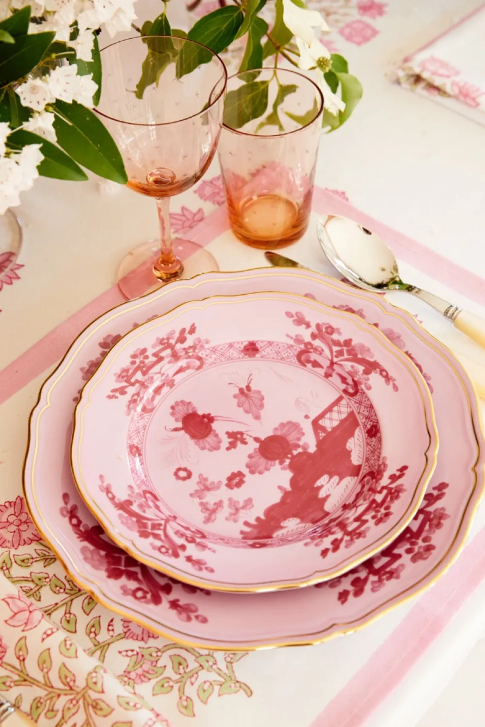 Ginori 1735 Dinnerware|Oriente Italiano Dinner Plate in Porpora