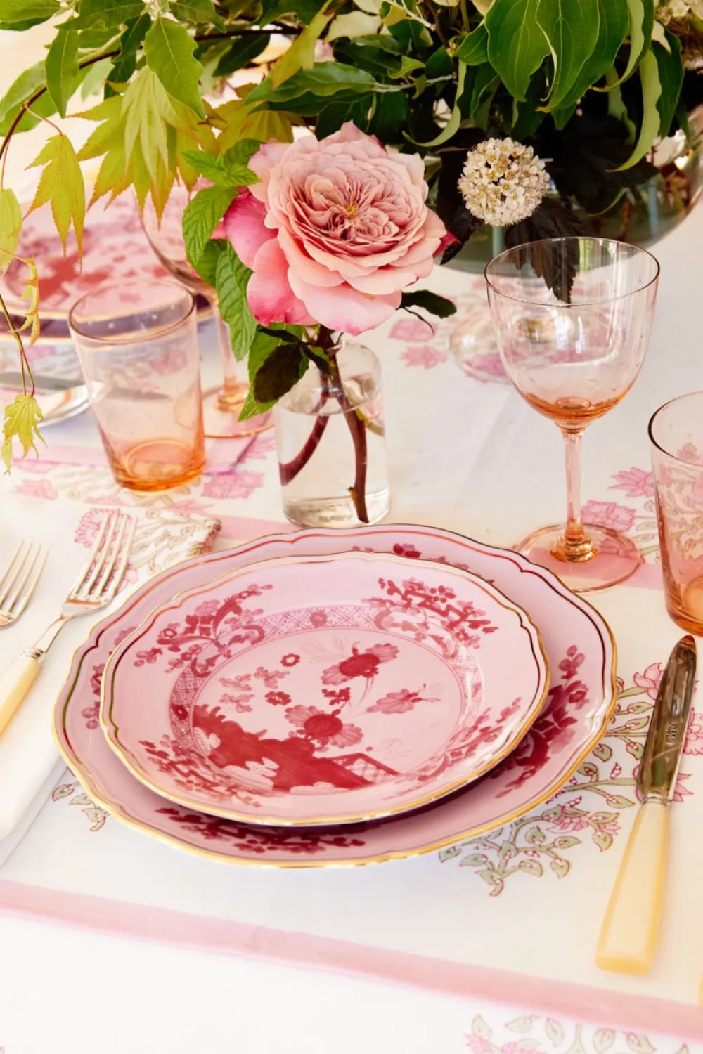 Ginori 1735 Dinnerware|Oriente Italiano Dinner Plate in Porpora