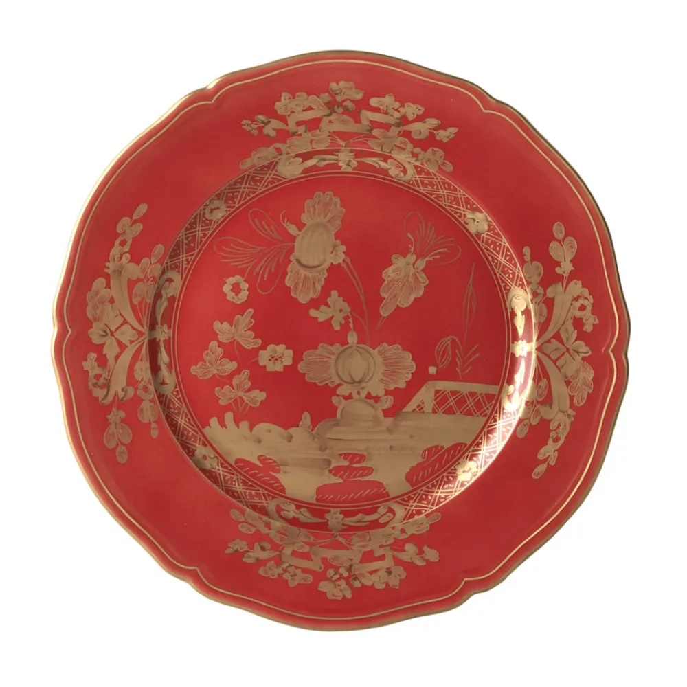 Ginori 1735 Dinnerware|Oriente Italiano Dinner Plate in Rubrum