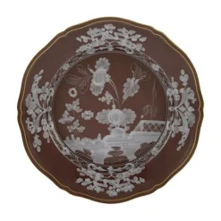 Ginori 1735 Dinnerware|Oriente Italiano Dinner Plate in Castagna