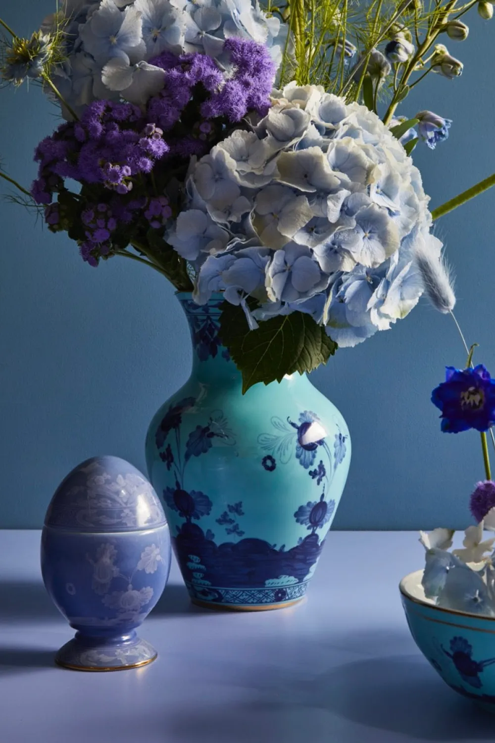 Ginori 1735 Dinnerware|Oriente Italiano Egg With Cover in Pervinca