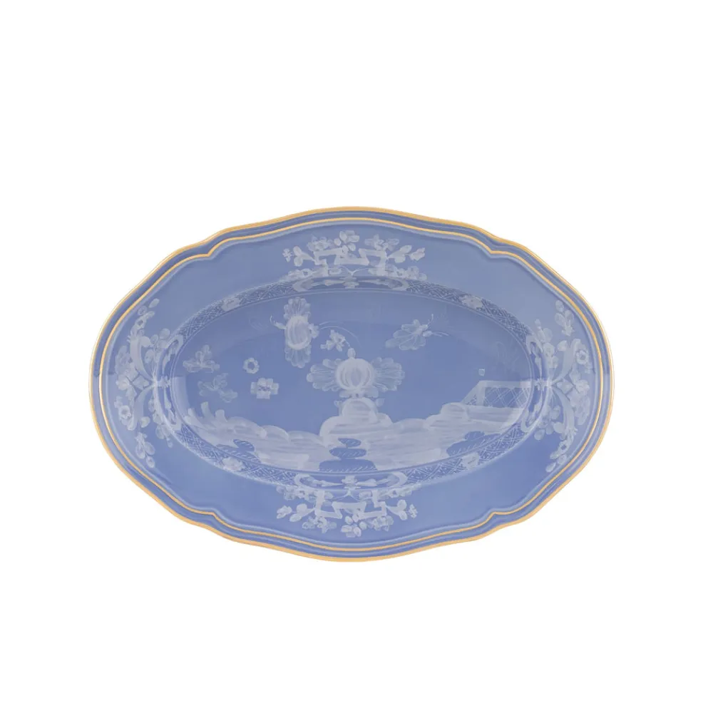 Ginori 1735 Dinnerware|Oriente Italiano Large Oval Platter in Pervinca