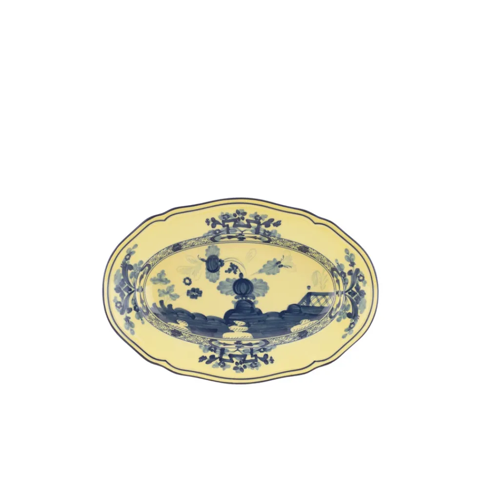 Ginori 1735 Dinnerware|Oriente Italiano Oval Platter in Citrino
