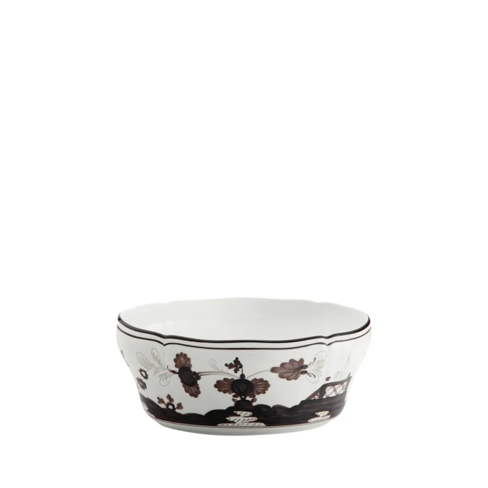 Ginori 1735 Dinnerware|Oriente Italiano Oval Salad Bowl in Albus