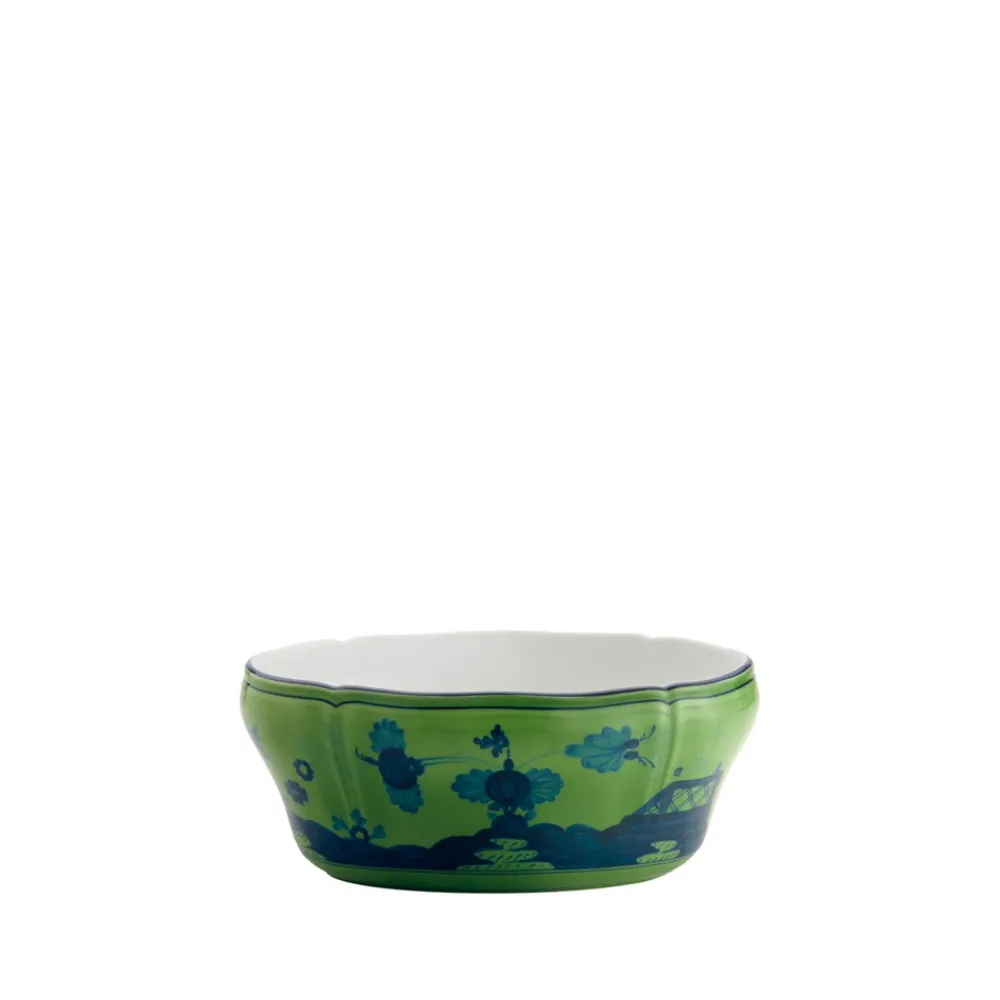 Ginori 1735 Dinnerware|Oriente Italiano Oval Salad Bowl in Malachite
