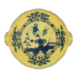 Ginori 1735 Dinnerware|Oriente Italiano Round Cake Plate in Citrino
