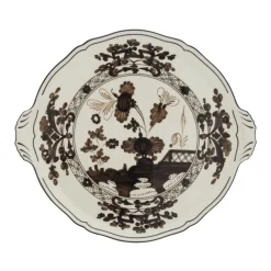 Ginori 1735 Dinnerware|Oriente Italiano Round Cake Plate in Albus
