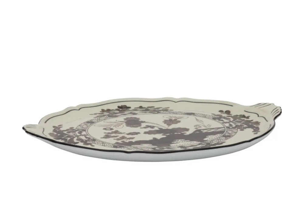 Ginori 1735 Dinnerware|Oriente Italiano Round Cake Plate in Albus