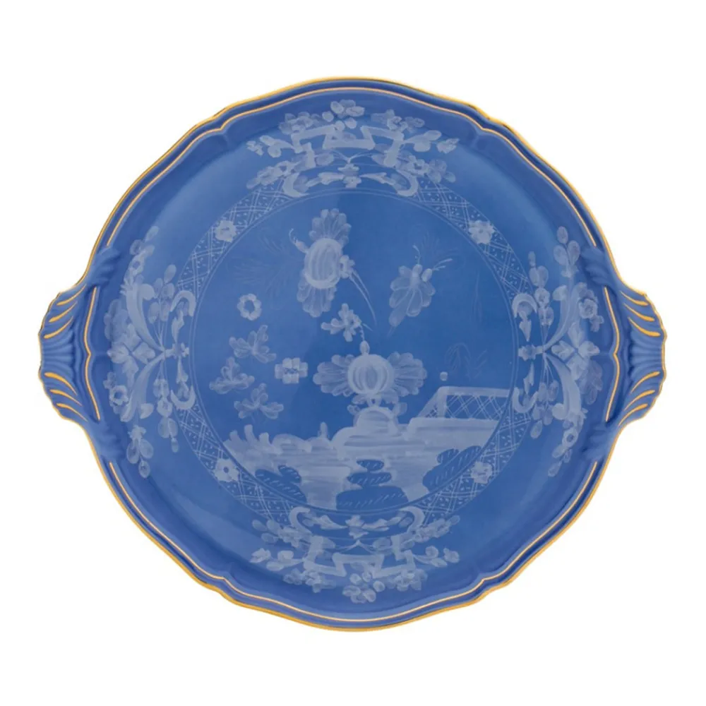 Ginori 1735 Dinnerware|Oriente Italiano Round Cake Plate in Pervinca