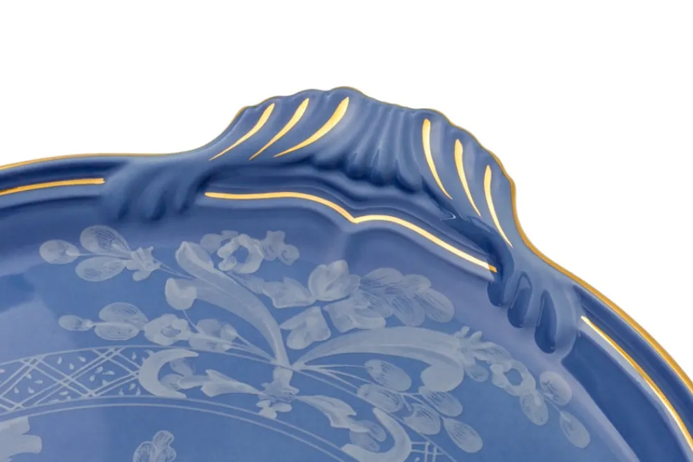 Ginori 1735 Dinnerware|Oriente Italiano Round Cake Plate in Pervinca