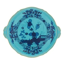Ginori 1735 Dinnerware|Oriente Italiano Round Cake Plate in Iris