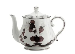 Ginori 1735 Dinnerware|Oriente Italiano Teapot With Cover in Albus