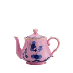 Ginori 1735 Dinnerware|Oriente Italiano Teapot With Cover in Azalea