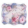 Loulou La Dune Place Settings & Linens|OTM Exclusive: Aline Placemat and Napkin Set in Creme with Sky Blue Embroidery