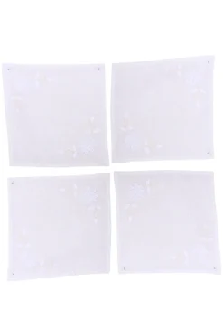 Mi Golondrina Place Settings & Linens|OTM Exclusive: Cocktail Napkins in Bianca, Set of 4