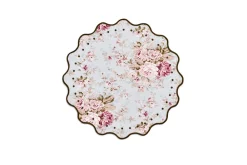 Loulou La Dune Place Settings & Linens|OTM Exclusive: Delphine Placemat and Napkin Set in Sea Foam with Forest Green Embroidery