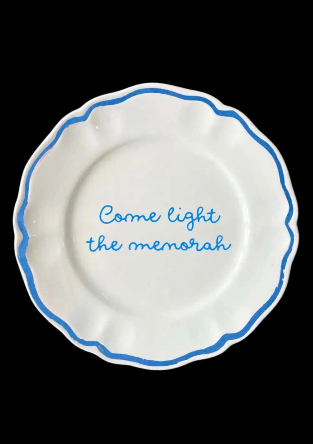 Sveva's Home Dinnerware|OTM Exclusive: Hanukkah Plates, Set of 4