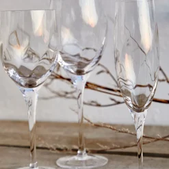 Costa Nova Glassware|Ottica Collection Wine Glasses 11 oz. in Clear, Set of 6