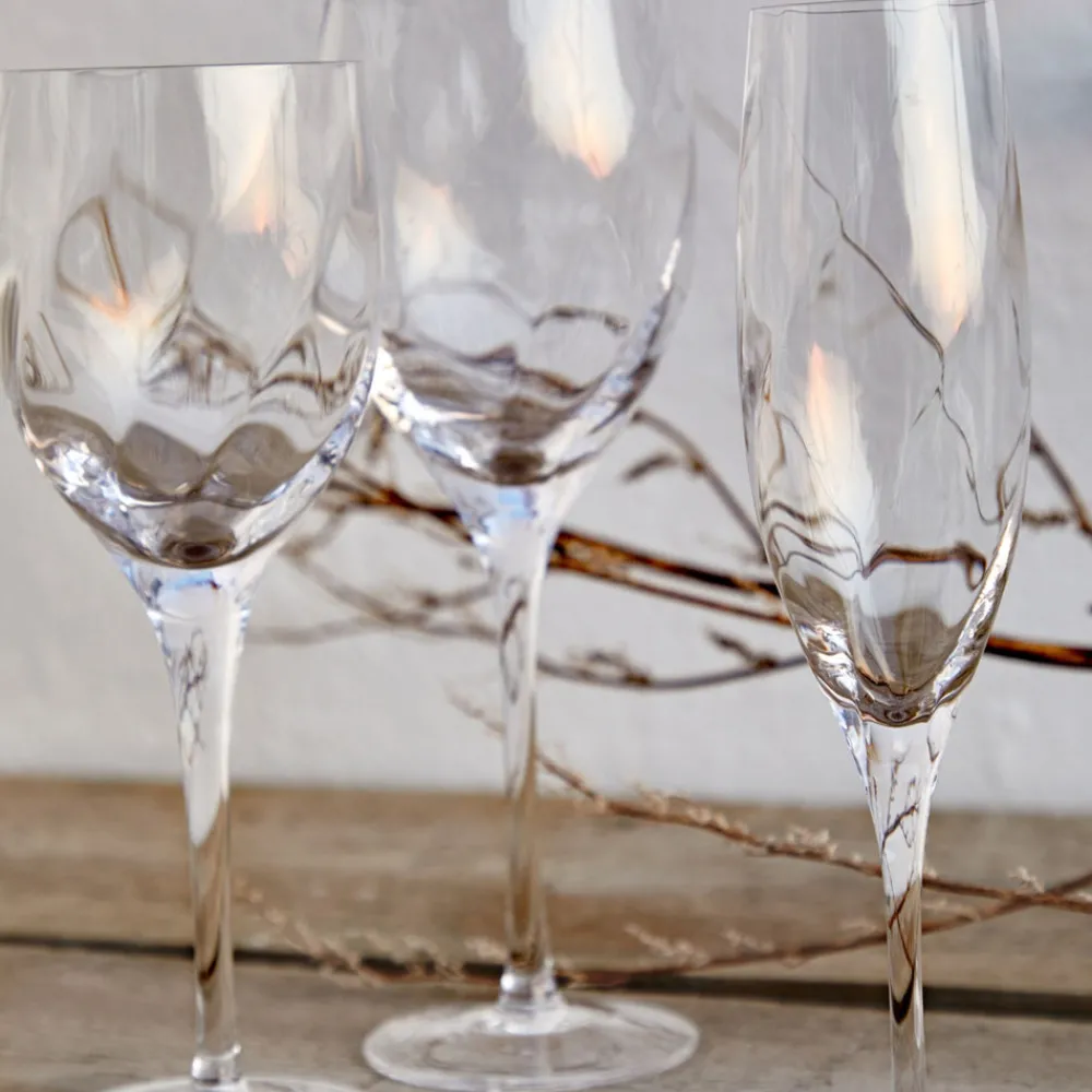 Costa Nova Glassware|Ottica Collection Wine Glasses 11 oz. in Clear, Set of 6
