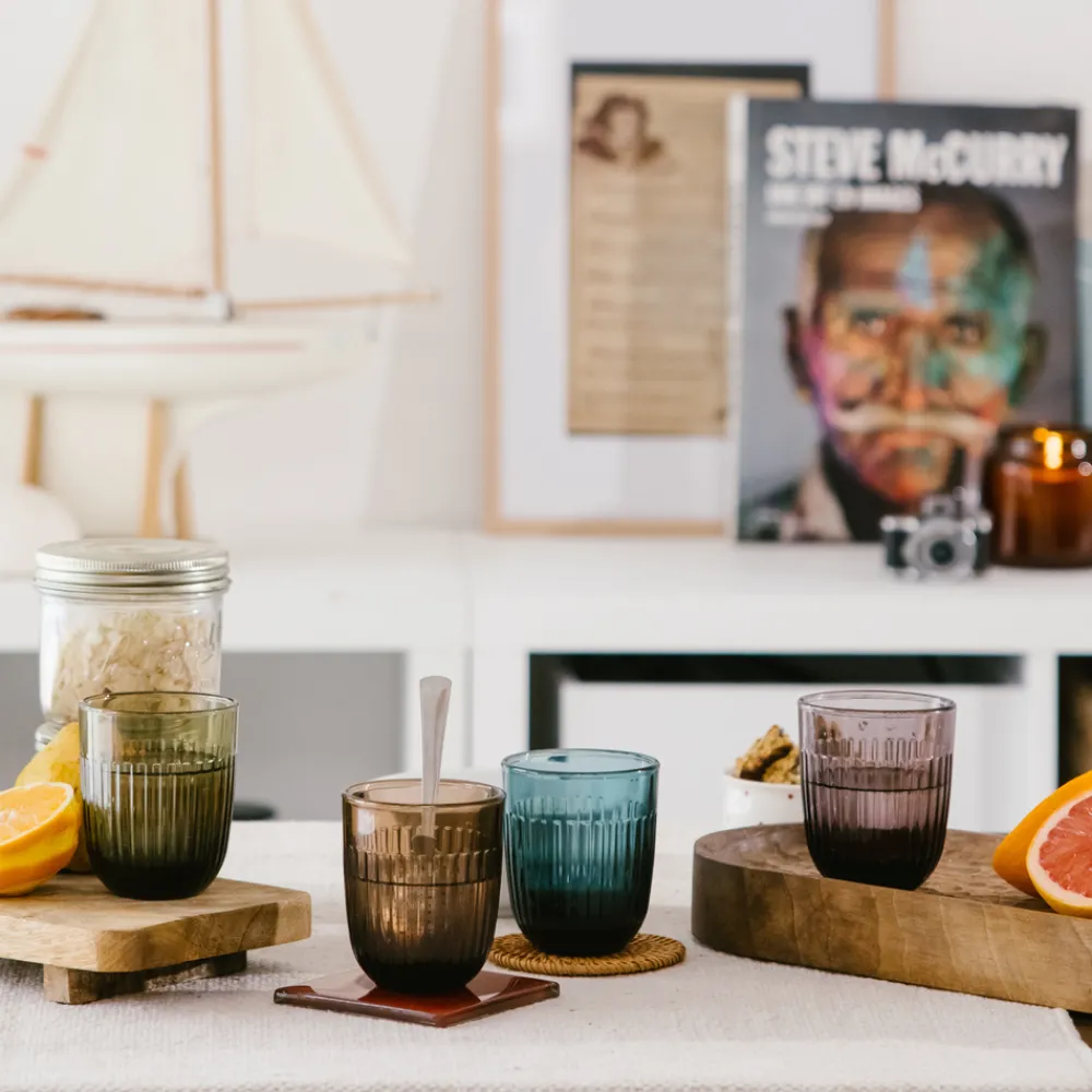 La Rochere Glassware|Ouessant Tumbler Eggplant, Set of 6