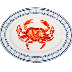 Golden Rabbit Dinnerware|Oval Platter in Crab House