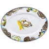 Golden Rabbit Dinnerware|Oval Platter in Oyster