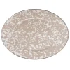Golden Rabbit Dinnerware|Oval Platter in Taupe Swirl
