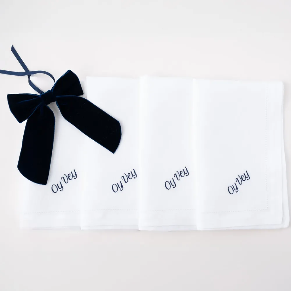 No Reservations Place Settings & Linens|Oy Vey Dinner Napkins, Set of 12