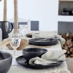 Costa Nova Dinnerware|Pacifica Collection Cereal Bowls in Seed Grey, Set of 6