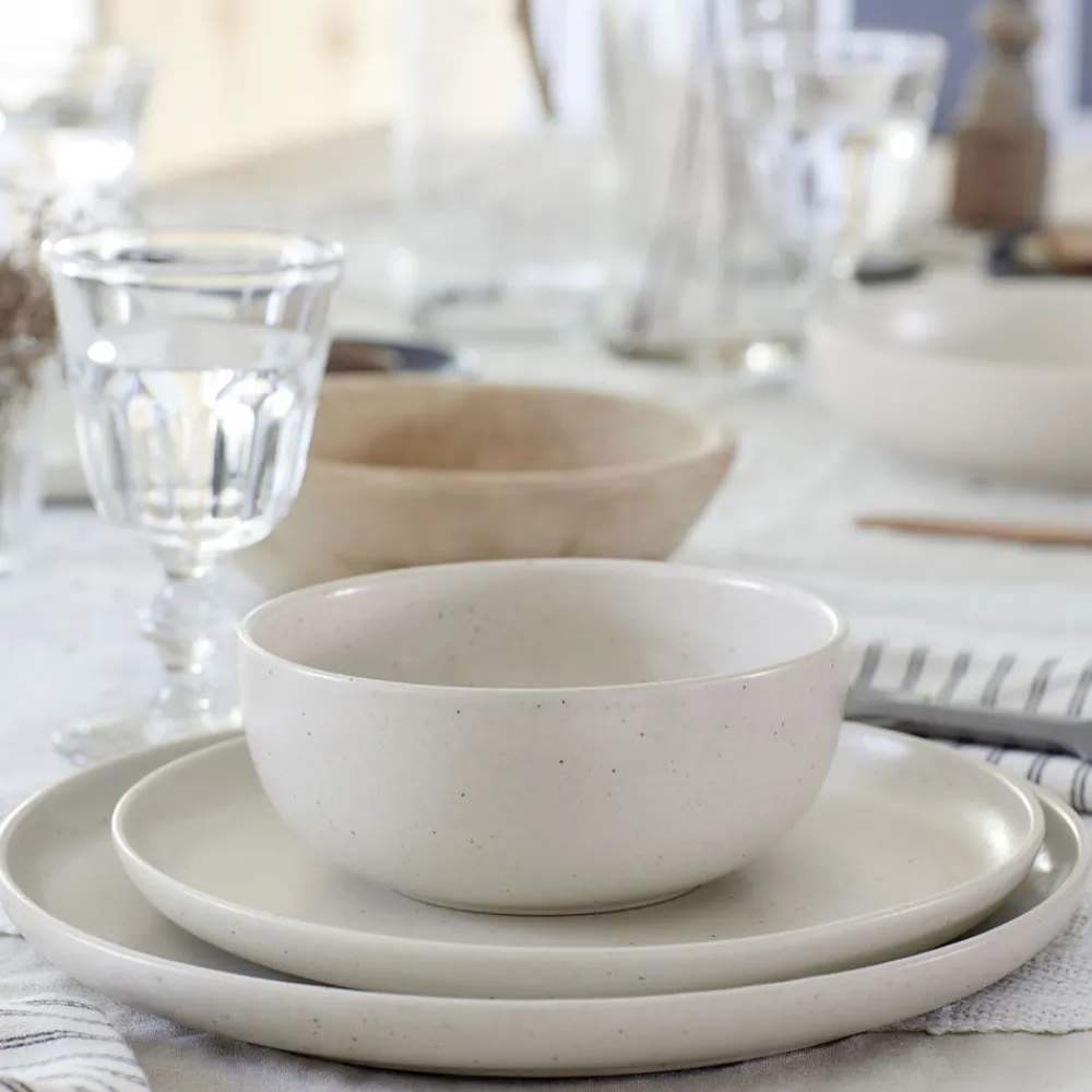 Costa Nova Dinnerware|Pacifica Collection Cereal Bowls in Vanilla, Set of 6