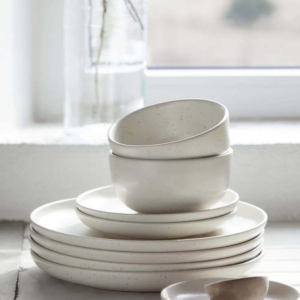 Costa Nova Dinnerware|Pacifica Collection Cereal Bowls in Vanilla, Set of 6