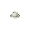 Costa Nova Dinnerware|Pacifica Collection Coffee Cups & Saucers in Oyster Grey, Set of 6
