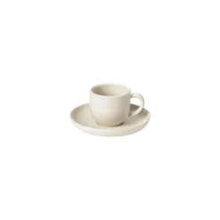 Costa Nova Dinnerware|Pacifica Collection Coffee Cups & Saucers in Vanilla, Set of 6