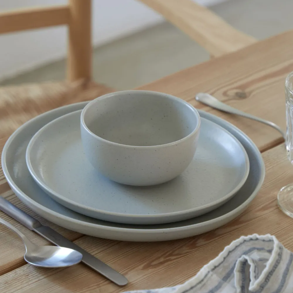 Costa Nova Dinnerware|Pacifica Collection Fruit Bowls in Oyster Grey, Set of 6