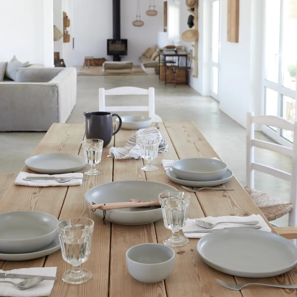 Costa Nova Dinnerware|Pacifica Collection Mugs in Oyster Grey, Set of 6