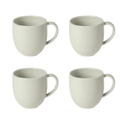 Costa Nova Dinnerware|Pacifica Collection Mugs in Oyster Grey, Set of 6