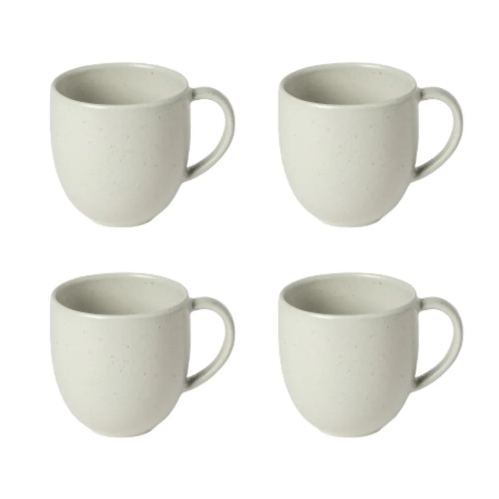 Costa Nova Dinnerware|Pacifica Collection Mugs in Oyster Grey, Set of 6