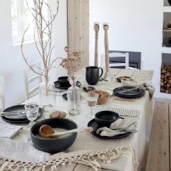 Costa Nova Dinnerware|Pacifica Collection Oval Plates in Seed Grey, Set of 6