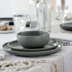 Costa Nova Dinnerware|Pacifica Collection Oval Plates in Artichoke, Set of 6