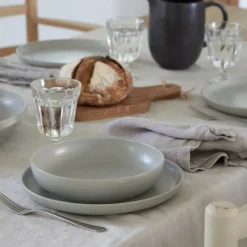 Costa Nova Dinnerware|Pacifica Collection Pasta Bowls in Oyster Grey, Set of 6