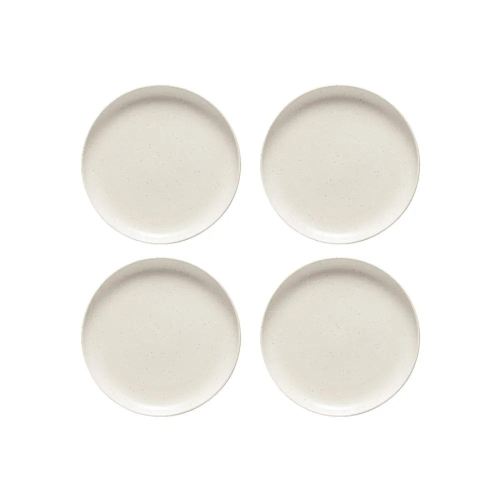 Costa Nova Dinnerware|Pacifica Collection Salad Plates 9" in Vanilla, Set of 6