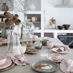 Costa Nova Dinnerware|Pacifica Collection Teacups & Saucers in Artichoke, Set of 6