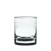 The Vintage List Glassware|Groomsmen|Pair of Crystal Whiskey Glasses with Ovals Design