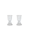 Rebecca Udall Place Settings & Linens|Pair of Fluted Candleholders in Silver