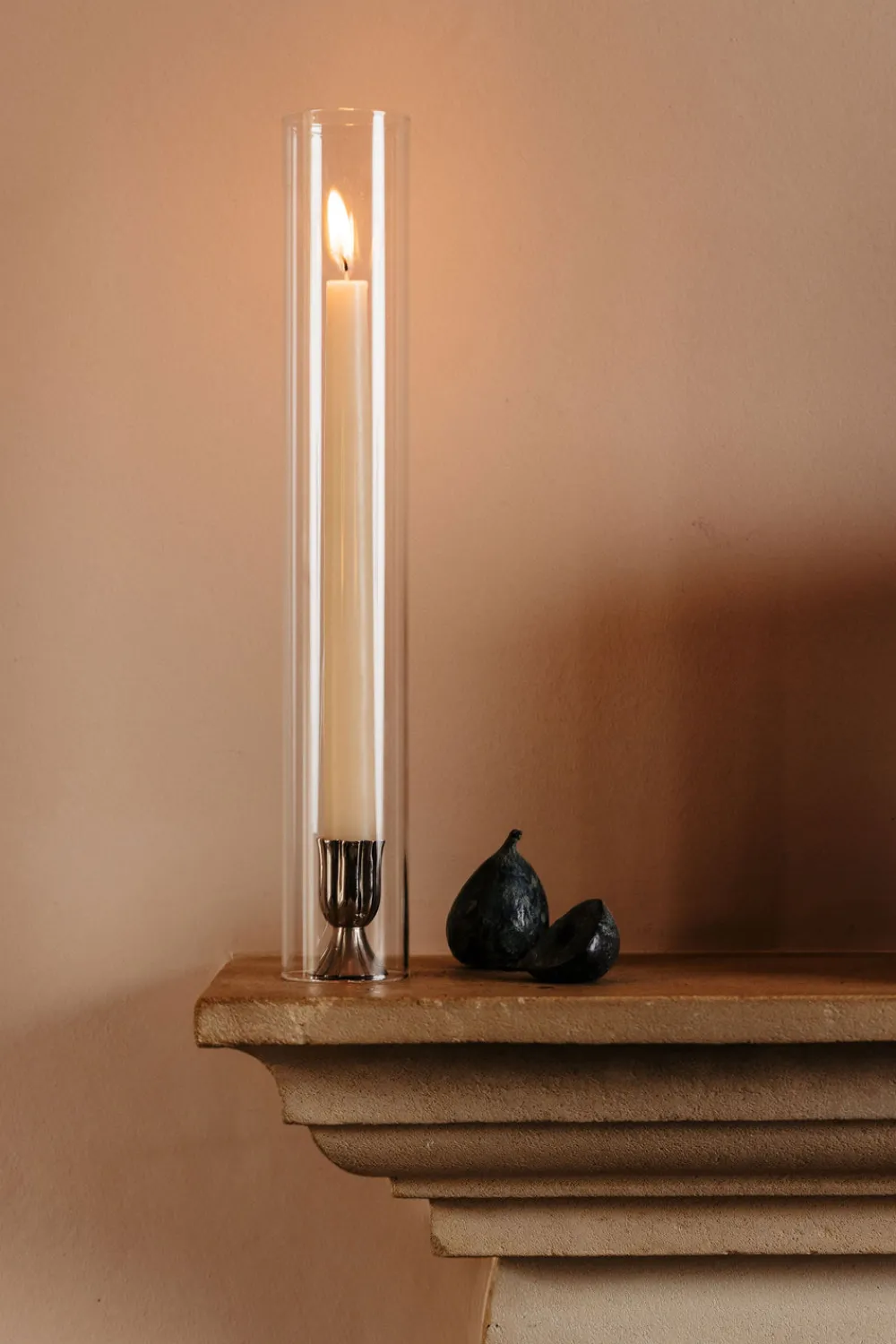 Rebecca Udall Place Settings & Linens|Pair of Fluted Candleholders in Silver