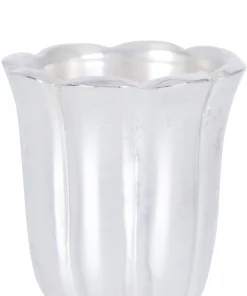 Rebecca Udall Place Settings & Linens|Pair of Fluted Candleholders in Silver